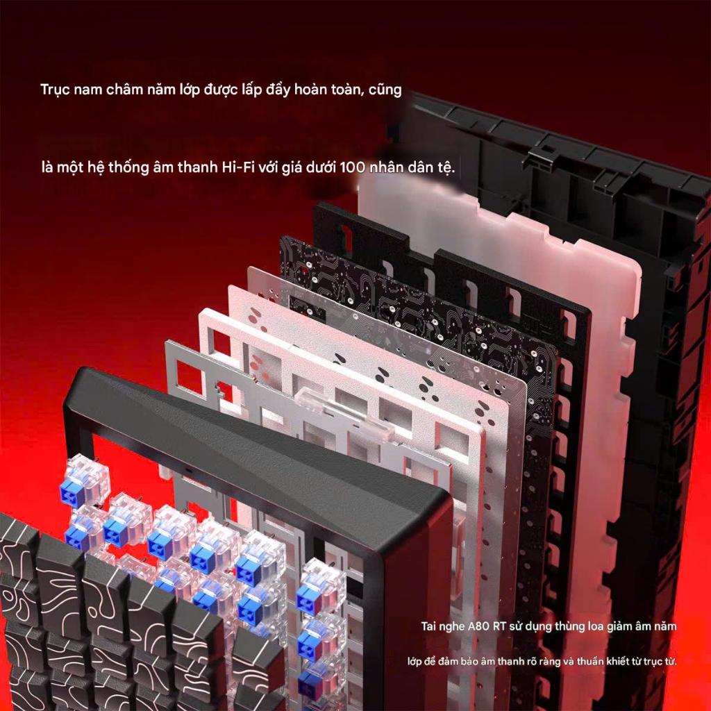 Bàn Phím Cơ Rapid Trigger LEOBOG A80 RT Rapid Trigger 0,01mm 8K Polling Rate Chuyên Esport