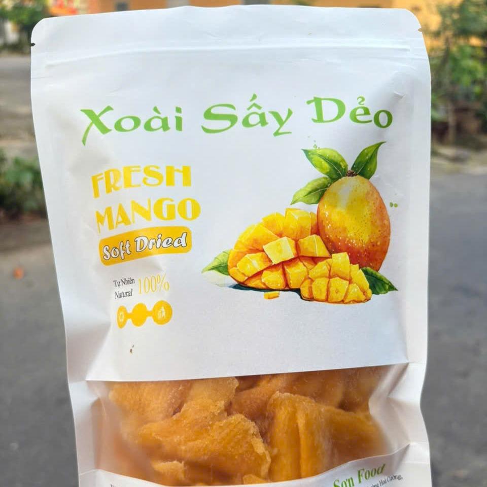 Xoài Sấy Dẻo Không Đường – Chua Ngọt Tự Nhiên | Không Phẩm Màu – Không Chất Bảo Quản