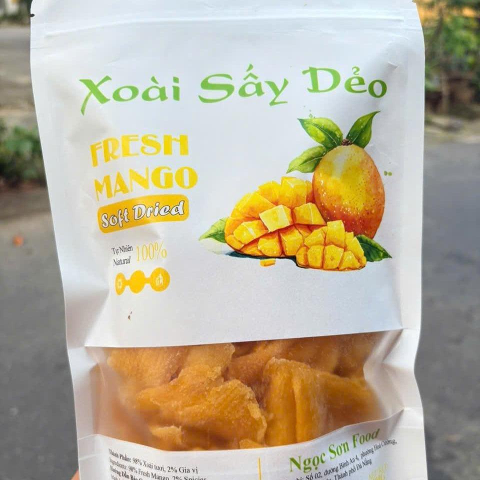 Xoài Sấy Dẻo Không Đường – Chua Ngọt Tự Nhiên | Không Phẩm Màu – Không Chất Bảo Quản