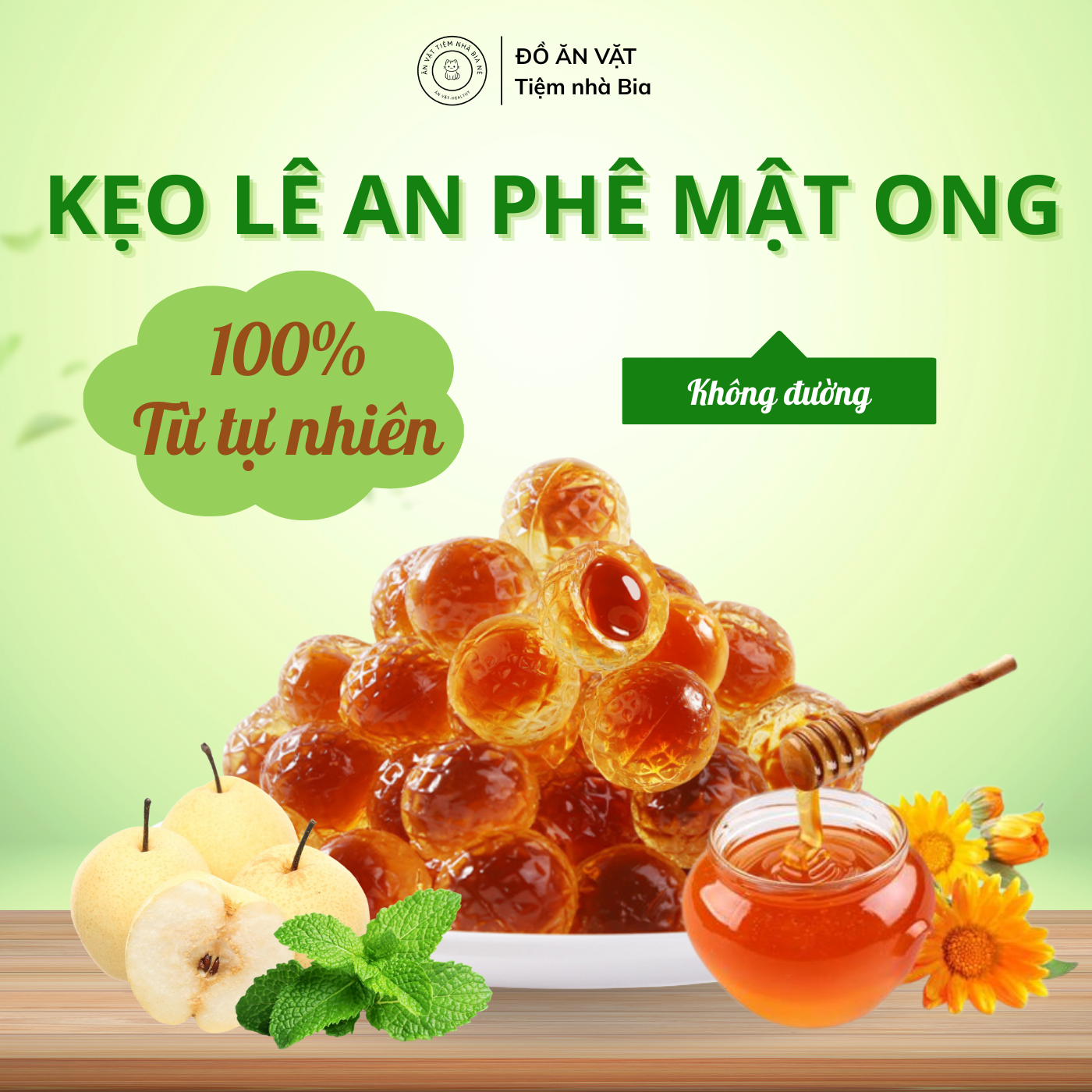 Kẹo Lê An Phế Mật Ong – Thanh Mát, Dịu Ngọt, Hương Vị Thảo Mộc Dễ Chịu