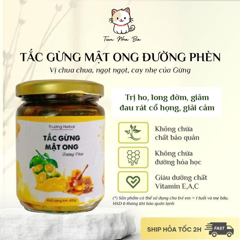Tắc Gừng Mật Ong Đường Phèn 440gr