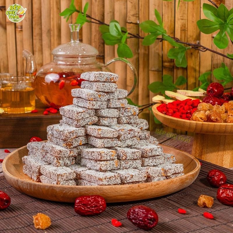 Bánh Gừng Táo Đỏ Không Đường – Tự Nhiên, Ấm Áp, Dễ Dùng Mỗi Ngày