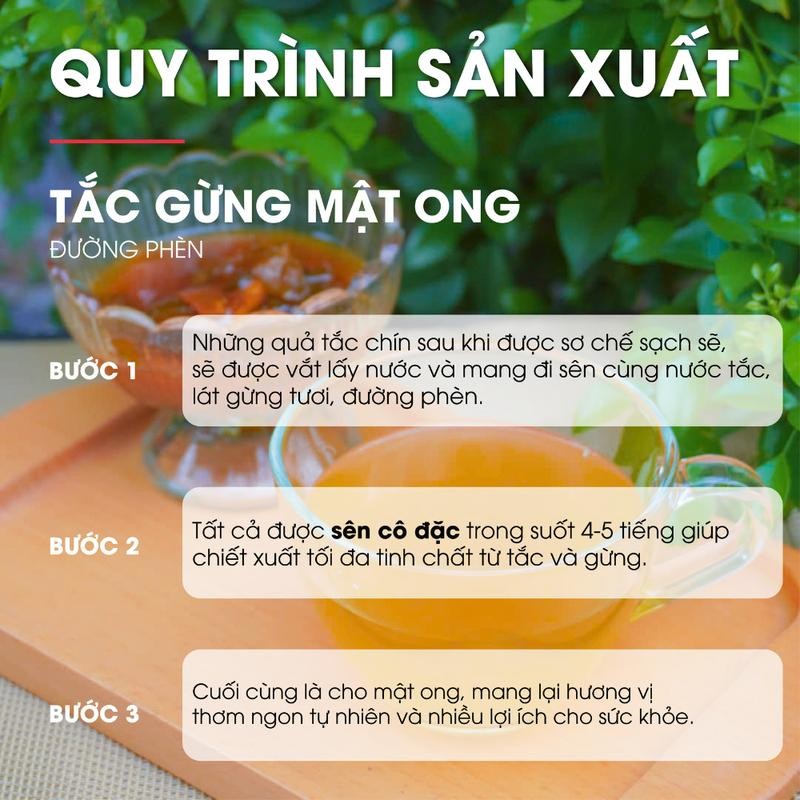 Tắc Gừng Mật Ong Đường Phèn 440gr