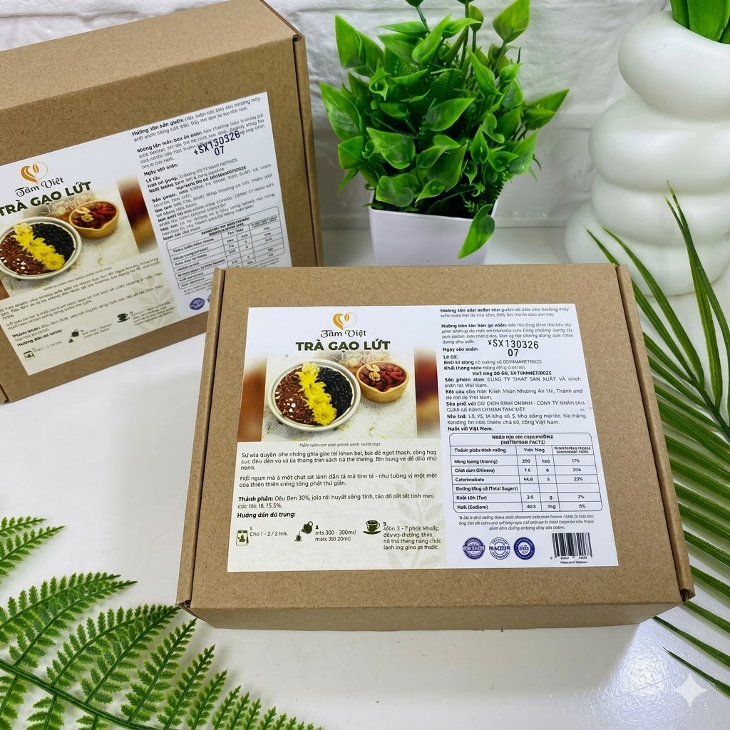 Trà Gạo Lứt Thảo Mộc Thải Độc Gan, Thanh Nhiệt, Giữ Dáng Đẹp Da, Thanh Lọc - Tiệm Nhà Bia