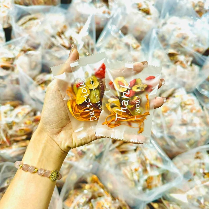 Trà Đông Trùng Hạ Thảo Tứ Vị Bồi Bổ Sức Khỏe, Sinh Khí, Nguyên Liệu Thiên Nhiên - Tiệm Nhà Bia
