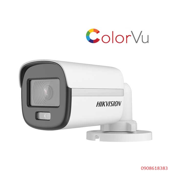 Camera HDTVI ColorVu 2MP HIKVISION DS-2CE10DF0T-PFS