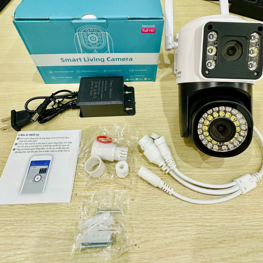 Camera An Ninh Ngoài Trời Yoosee D14X – 2 Mắt, Full HD, Hồng Ngoại, Đàm Thoại 2 Chiều