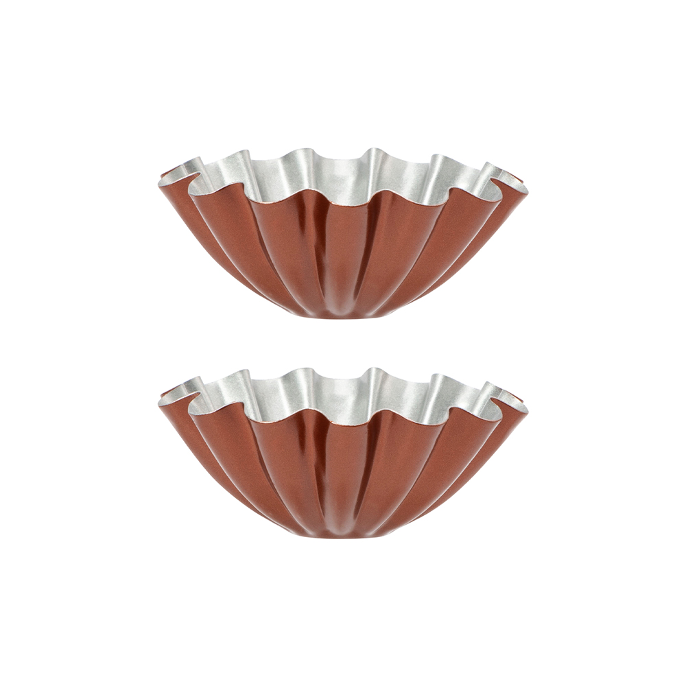 Bộ 2 khuôn làm bánh tart hình hoa Elmich EL0288