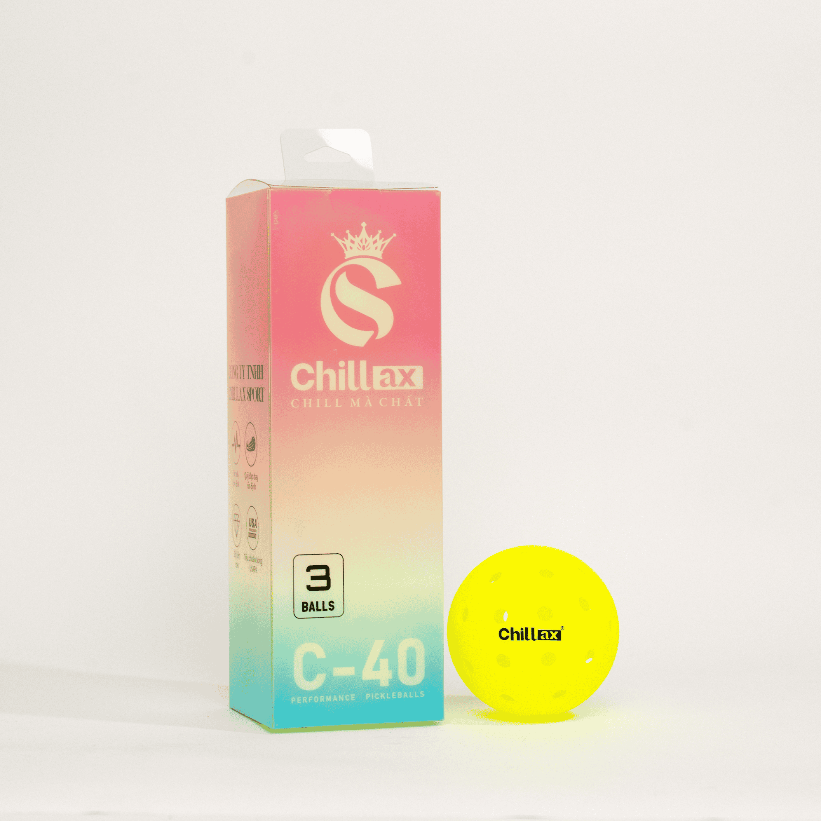 Bóng Pickleball Chillax Sport 40 Lỗ