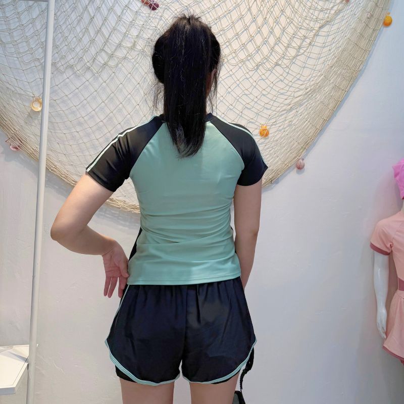 Bộ Đồ Bơi Thể Thao Nữ SwimBros S22 – Tay Ngắn, Quần Đùi 2 Lớp Tôn Dáng image 7