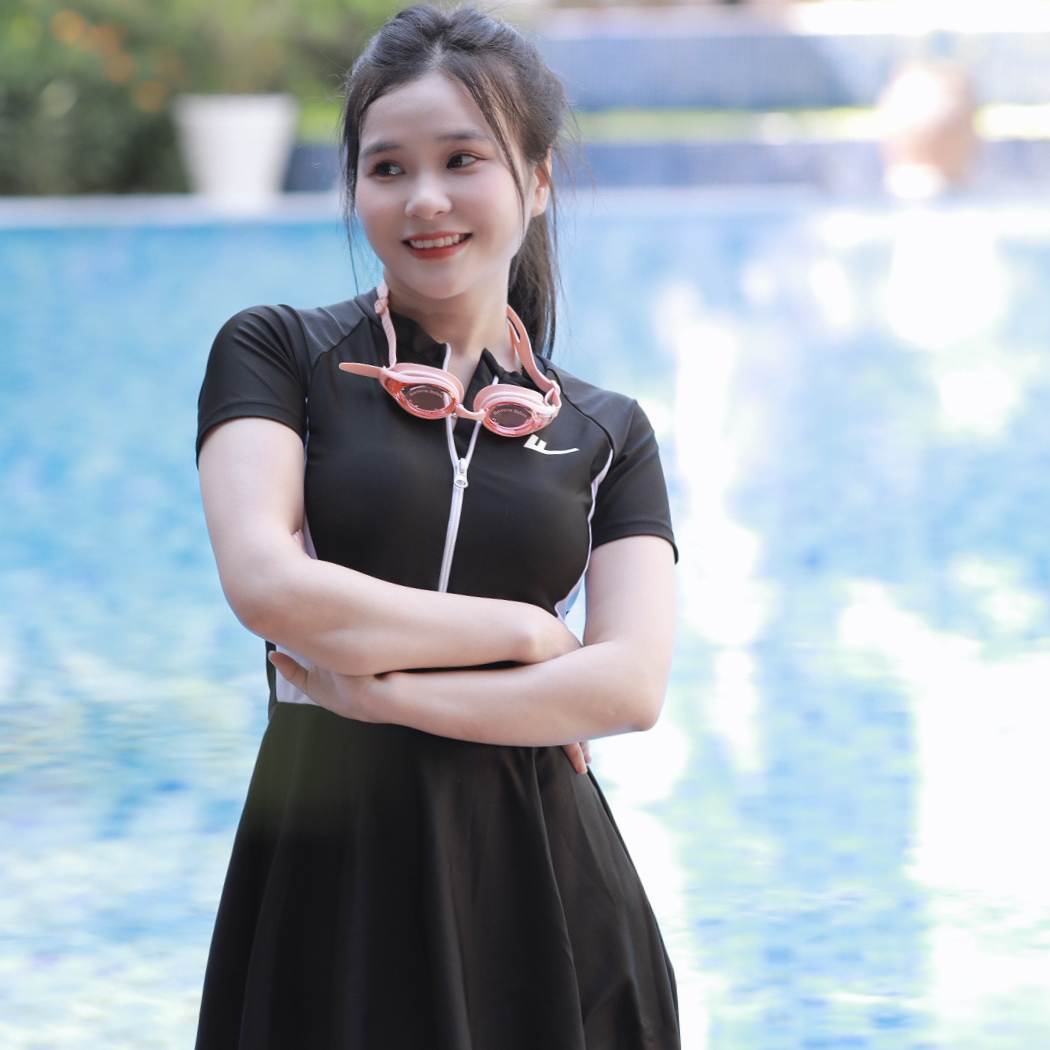 S12 - Set Bơi Liền Váy Cao Cấp Ocean - Swimbros