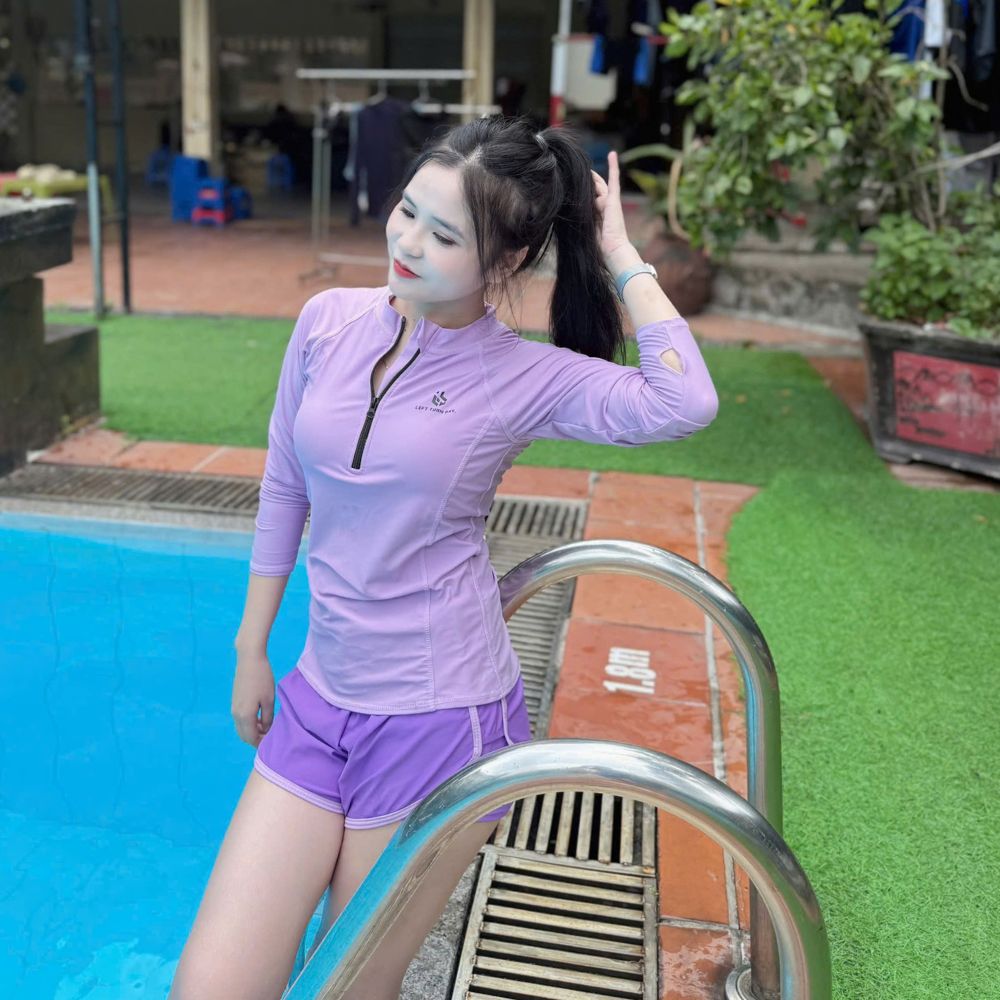 S7 - Set bơi nữ tay dài cao cấp Swimbros