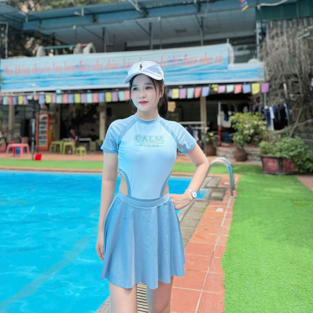 S5 Set Bơi Liền Kèm Váy Xu Hướng 2025 image 1