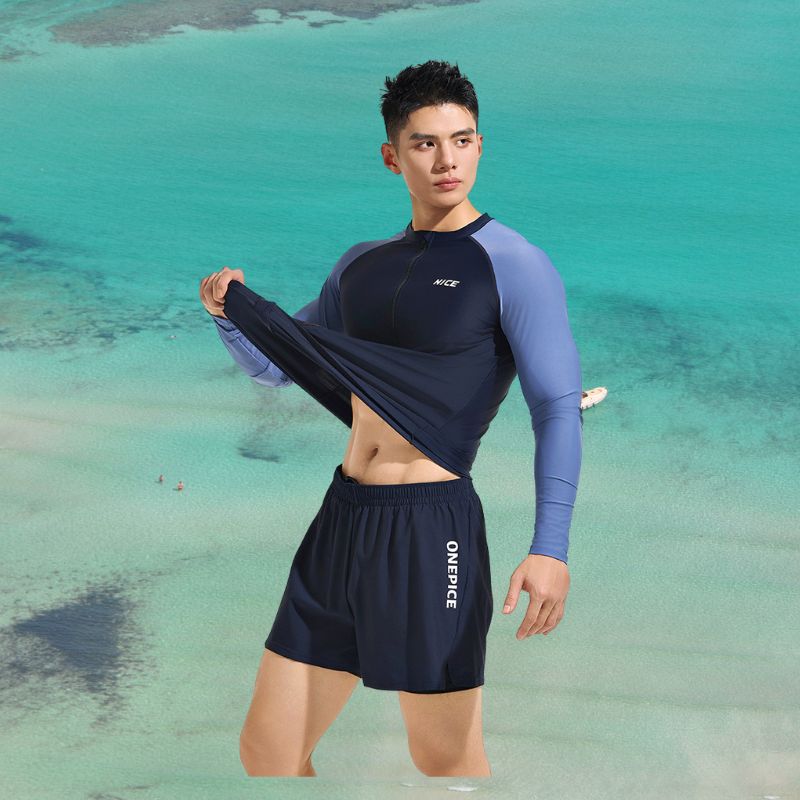 Set Đồ Bơi Nam Tay Dài SwimBros B7 – Chống Nắng, Co Giãn, Dáng Thể Thao