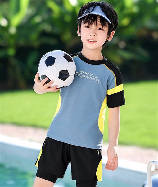 T10 - Đồ Bơi Bé Trai Thể Thao Cao Cấp – Vải Siêu Co Giãn, Quần Lót 2 Lớp An Toàn image 4