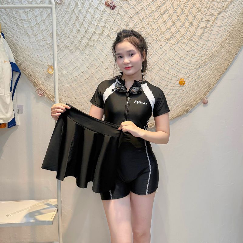 Bộ Đồ Bơi Nữ Liền Thân Kèm Váy Rời SwimBros S24 – Che Khuyết Điểm, Tôn Dáng