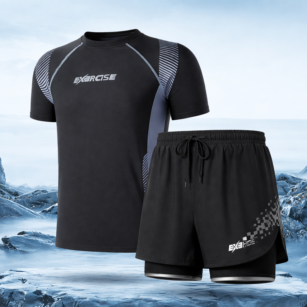 Set Đồ Bơi Nam Tay Ngắn SwimBros B8 – Áo Tay Ngắn, Quần Đùi, Co Giãn, Dáng Thể Thao image 7