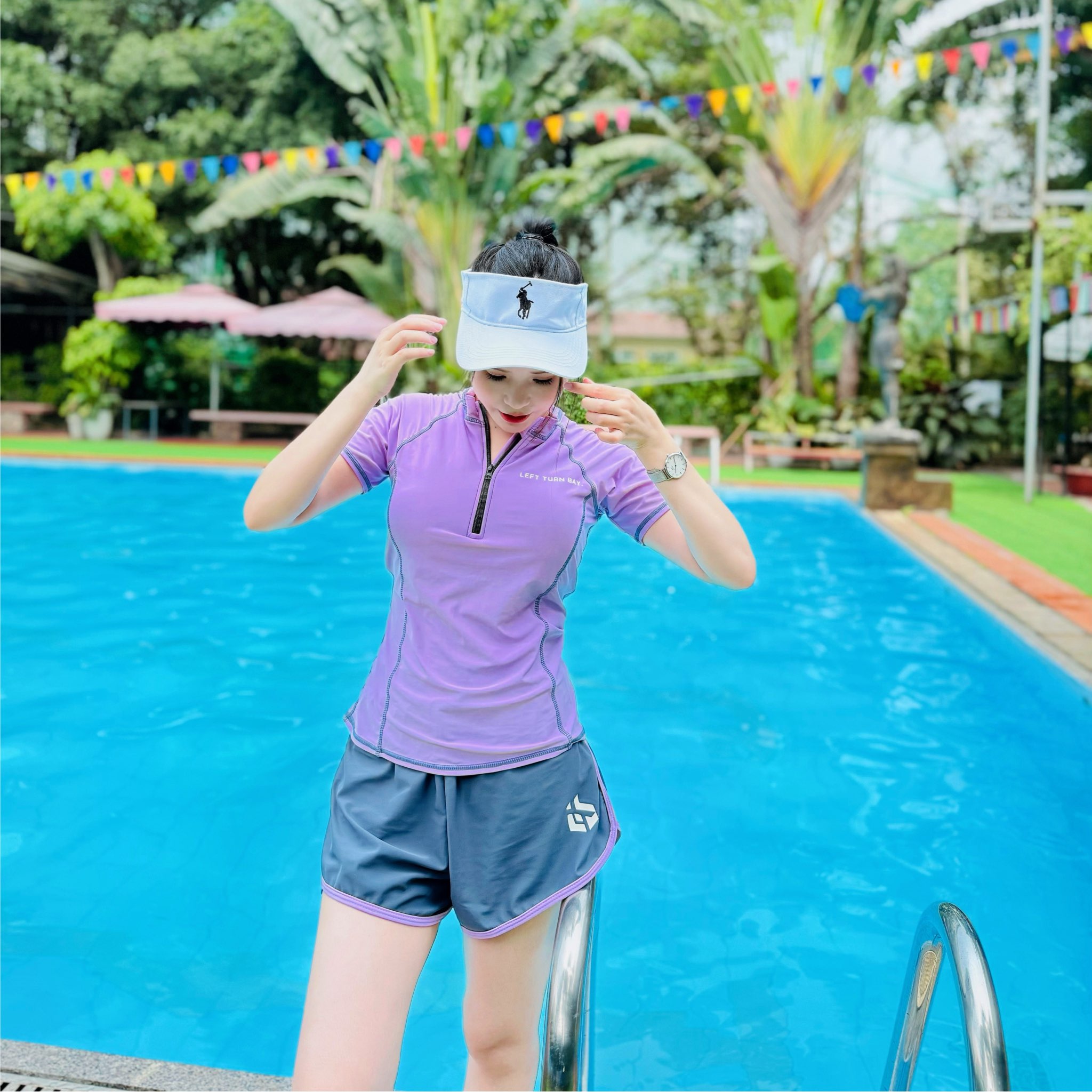 S7 - Set bơi nữ tay dài cao cấp Swimbros image 6
