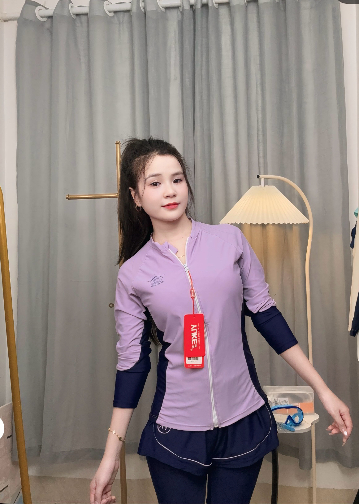 Bộ Đồ Bơi Thể Thao Nữ SwimBros S30 – Tay Dài, Quần Dài, Co Giãn 4 Chiều