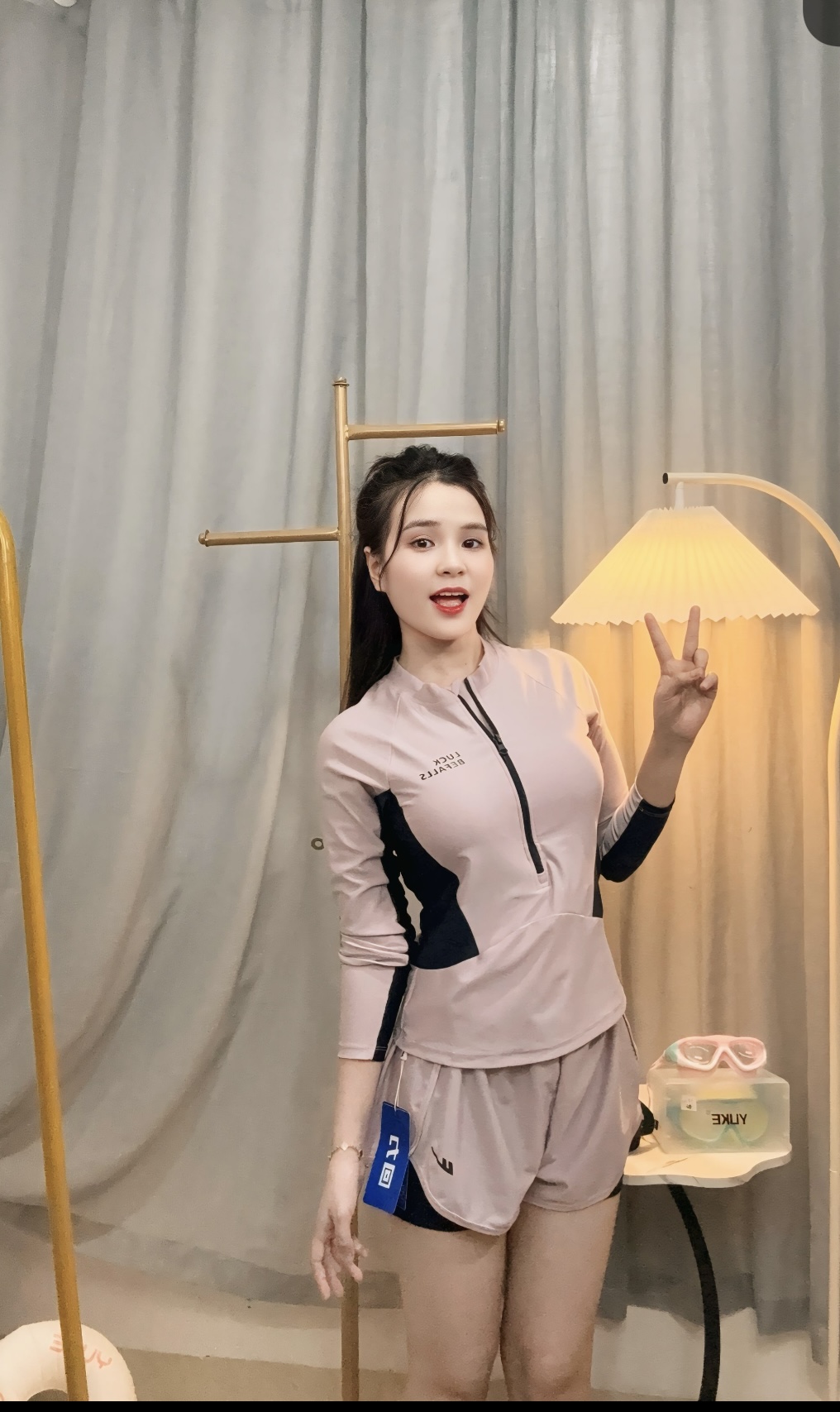 S45 - Bộ Bơi Kín Đáo Tay Dài, Che Bụng, Tôn Dáng Cao Cấp image 1