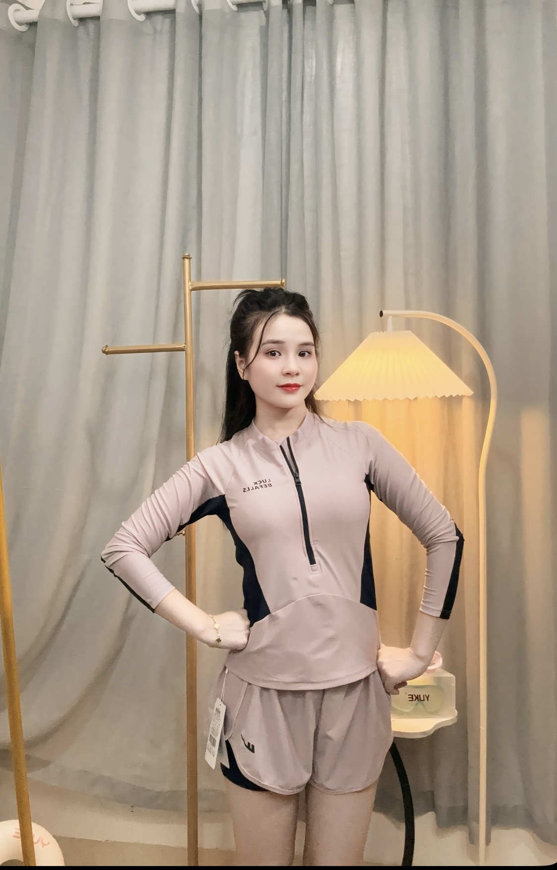S45 - Bộ Bơi Kín Đáo Tay Dài, Che Bụng, Tôn Dáng Cao Cấp image 2