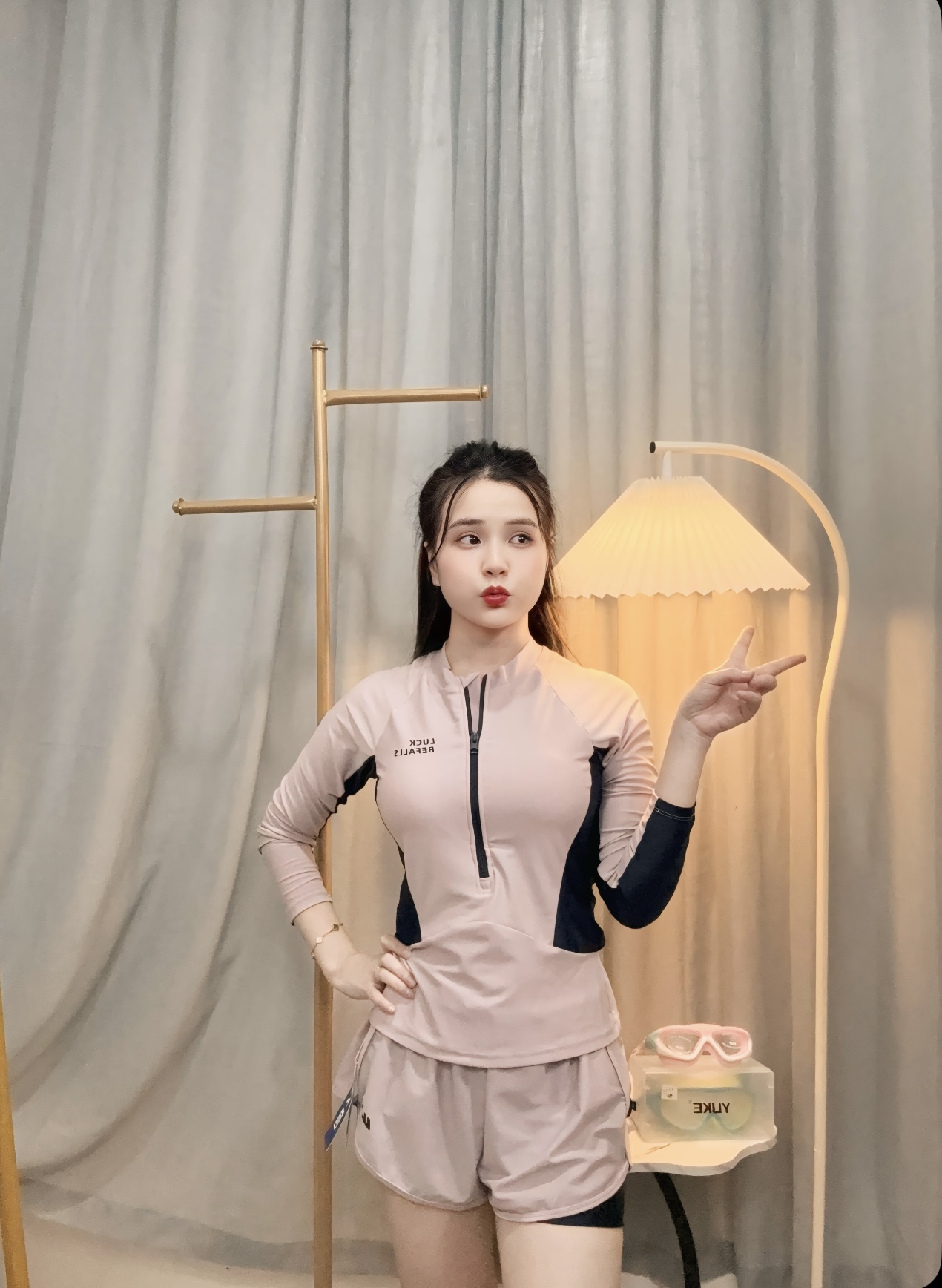 S45 - Bộ Bơi Kín Đáo Tay Dài, Che Bụng, Tôn Dáng Cao Cấp image 4