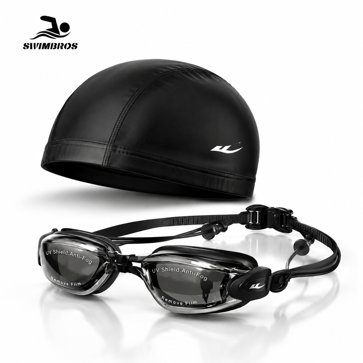 Swimbros Kính Bơi Thể Thao Cao Cấp SK1 kèm mũ bơi