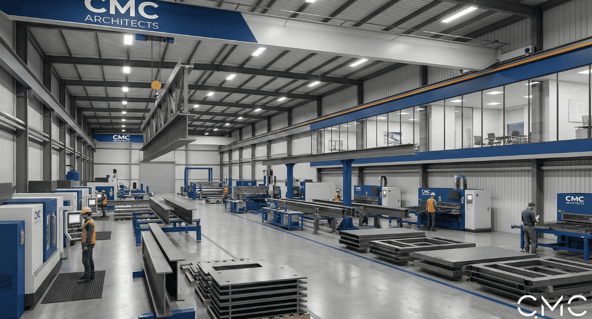 Steel Structure Manufacturing at CMC Architects: Quality Guaranteed From Factory to Site