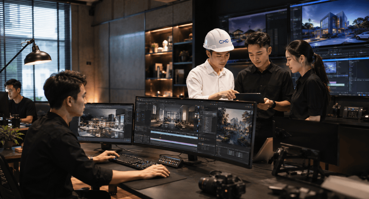 Architectural renderings and CG renderings at CMC Architects Vietnam
