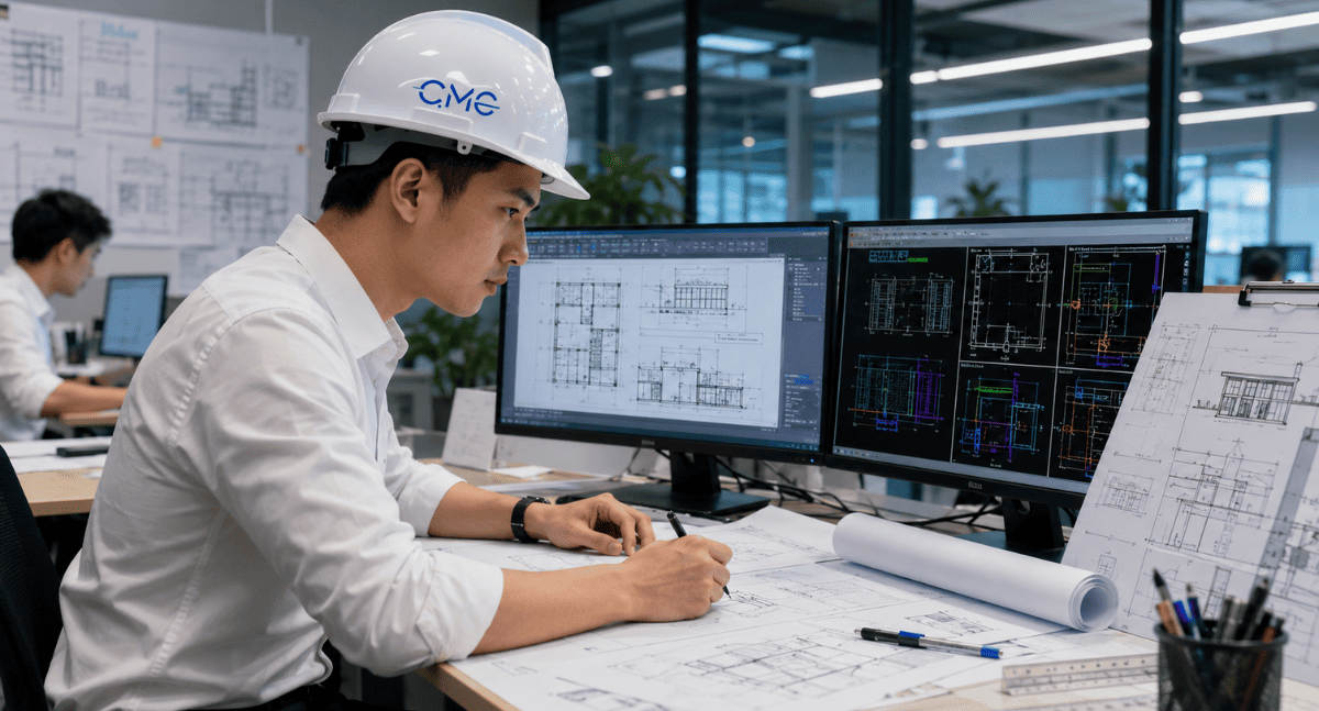 Designing technical drawings using AutoCAD
