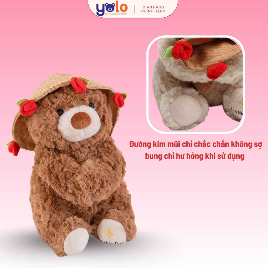 TEDDY ÔM HOA SIÊU DỄ THƯƠNG – QUÀ TẶNG NGỌT NGÀO