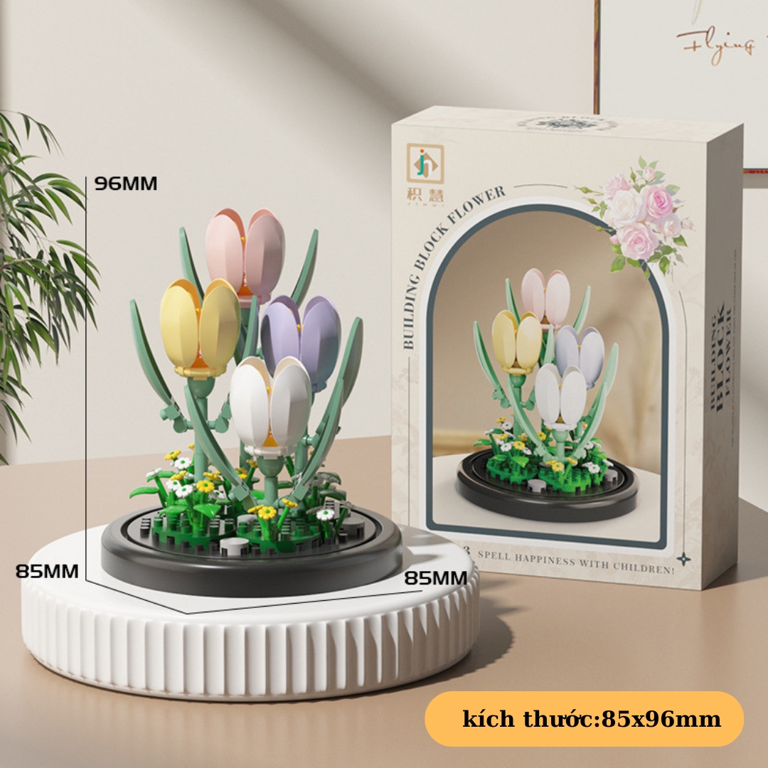 Mô hình lắp ráp lego hoa hướng dương, hoa Cẩm chướng, hoa hồng . Đồ chơi lắp ráp. quà tặng hoa lego tự lắp ráp