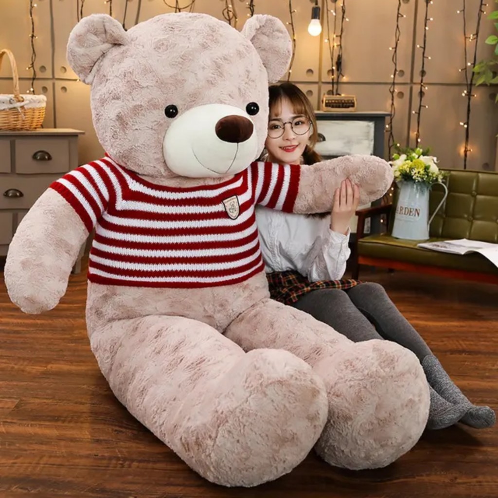 Gấu bông Teddy chính hãng. đủ size từ 1m  thú nhồi bông teddy to khổng lồ,gấu bong yolo cao