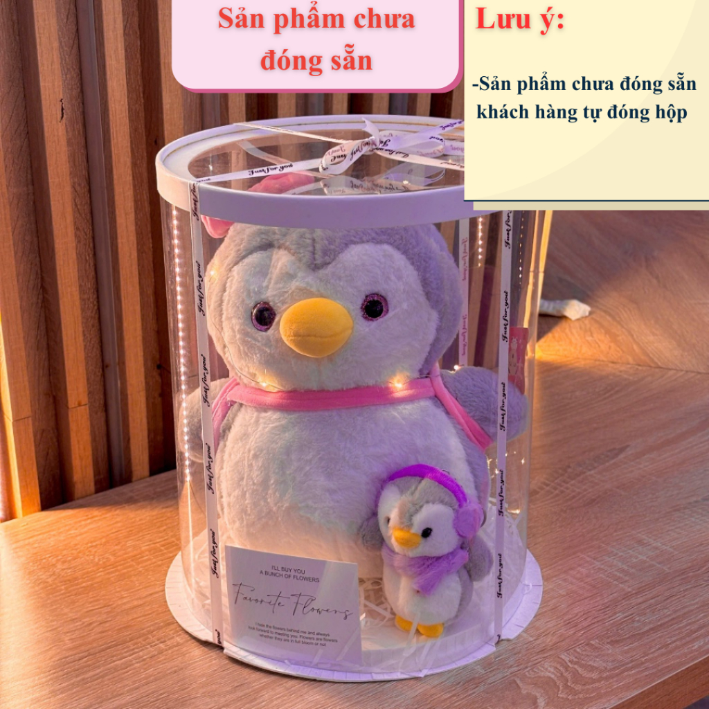Sét quà tặng gấu bông baby three, lena, kuromi. gấu bông quà tặng đựng trong hộp trong suốt quà tặng cute
