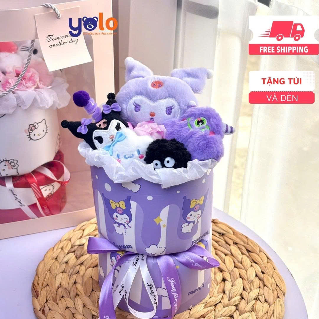 Bó hoa gấu bông siêu dễ thương.sét hoa quà tặng sinh nhật , 14/2 , 8/3