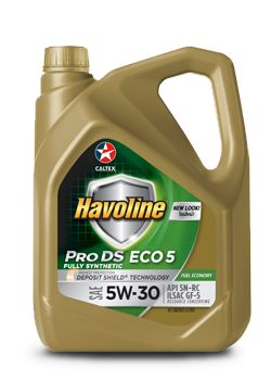 Nhớt động cơ xe ô tô Havoline® ProDS Fully Synthetic ECO 5 SAE 5W-30