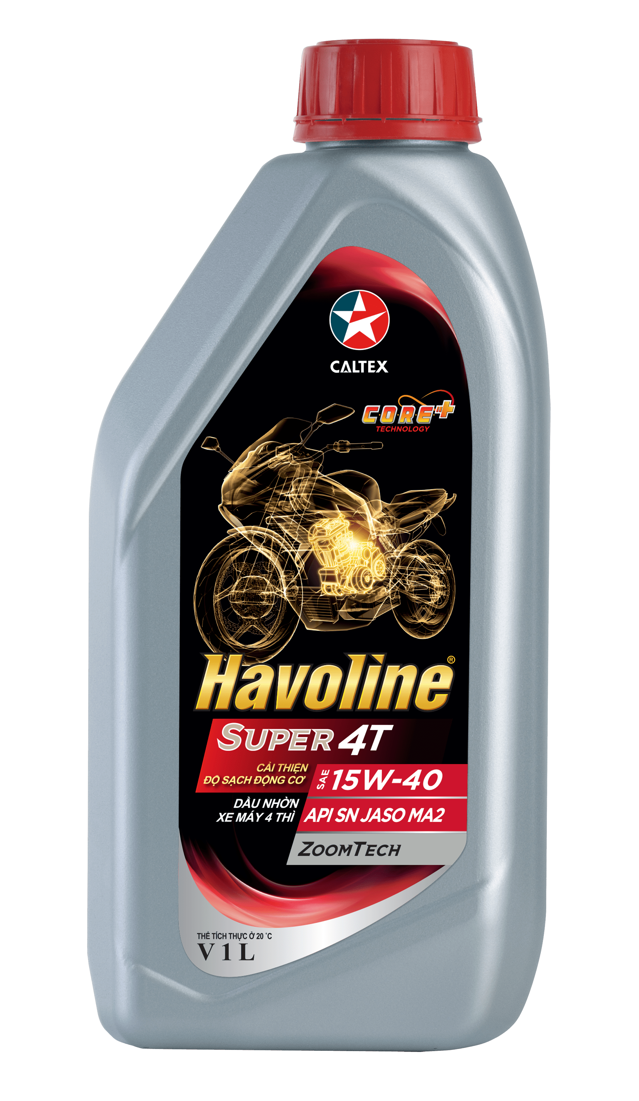 Nhớt xe máy bốn thì hiệu năng cao Havoline® Super 4T SAE 15W-40