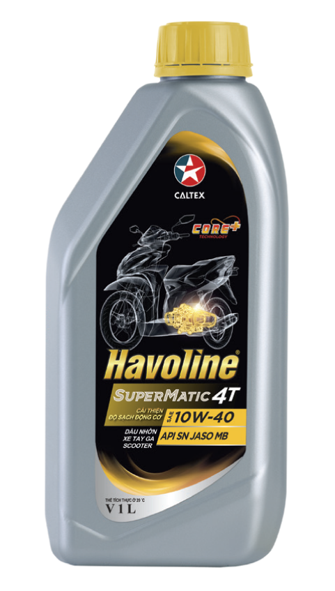 Nhớt xe máy tay ga Havoline® SuperMatic 4T SAE 10W-40