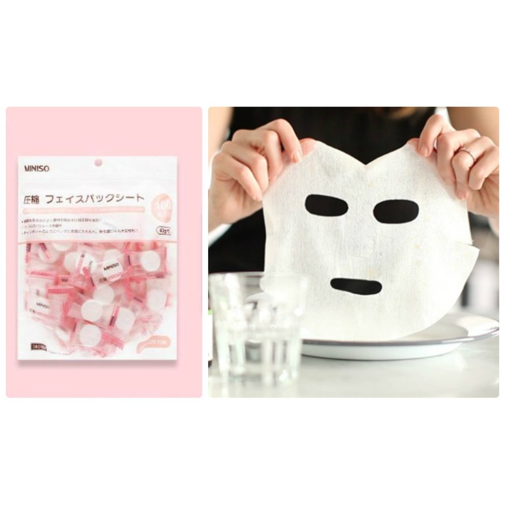 Mặt Nạ Giấy Nén Miniso Nhật Bản tiện lợi cho mọi việc chăm sóc da của bạn