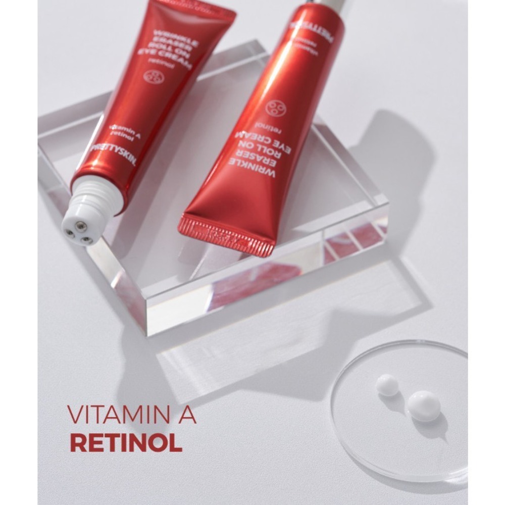 Kem dưỡng mắt Pretty Skin Wrinkle Eraser Roll On Eye Cream Retinol 30ml