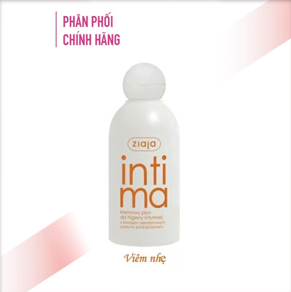 Dung dịch vệ sinh phụ nữ Intima Ziaja chính hãng Ba Lan khử mùi giảm viêm nhiễm cân bằng độ pH tự nhiên,dưỡng ẩm dịu nhẹ