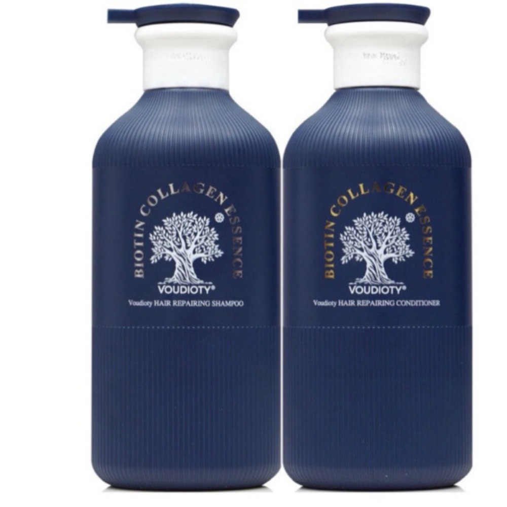 Dầu gội xả phục hồi hương nước hoa Biotin Collagen Essence VOUDIOTY Blue 500ML