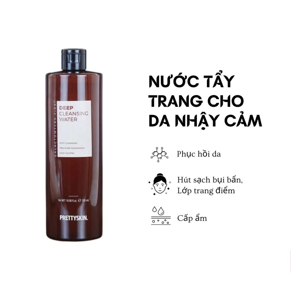 Nước Tẩy Trang Cho Mọi Làn Da Pretty Skin Cleansing Water, nước tẩy trang cho da khô, da dầu, da mụn, da nhạy cảm