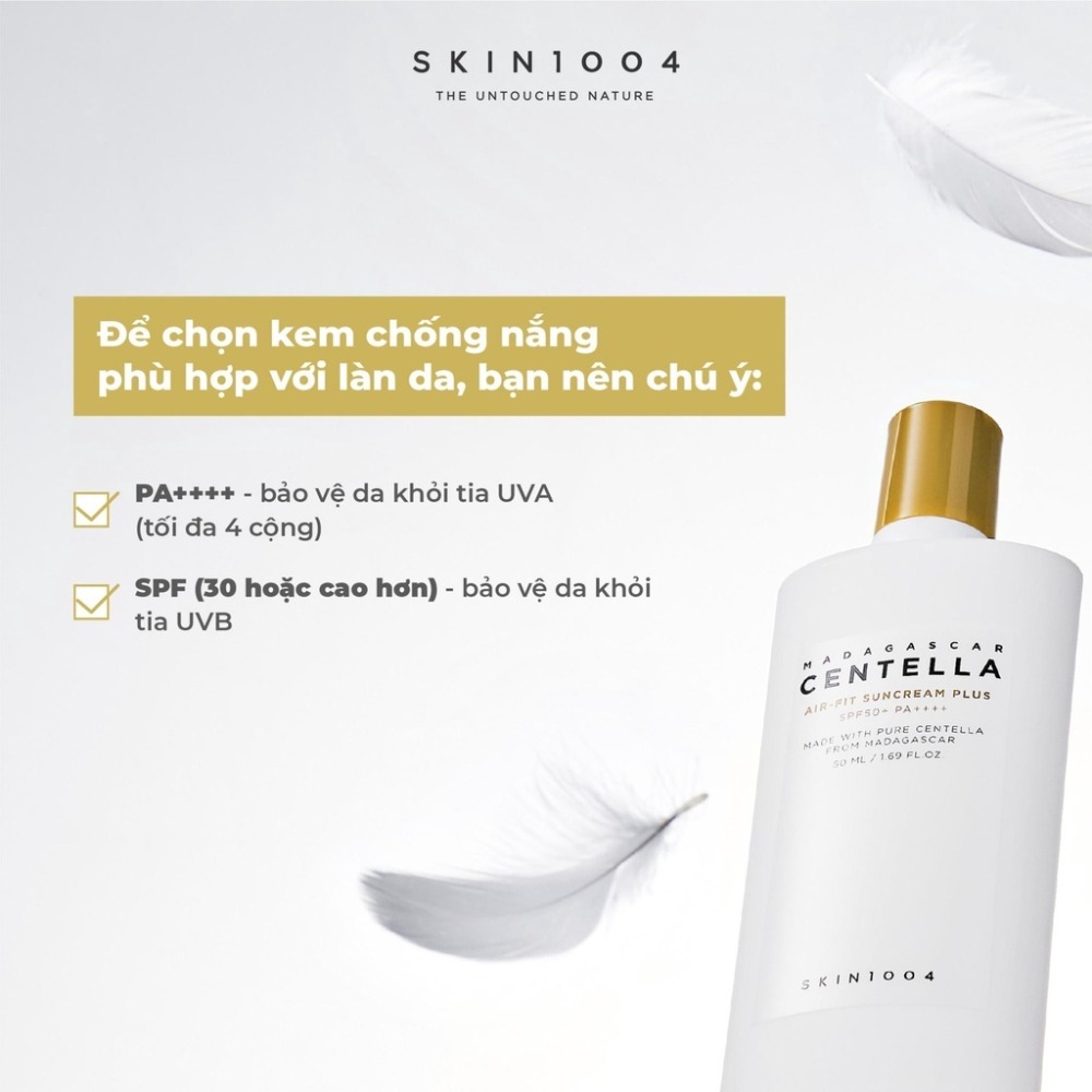 Kem Chống Nắng Chiết Xuất Rau Má Skin1004 SPF50+ PA++++ 50ml Chính Hãng