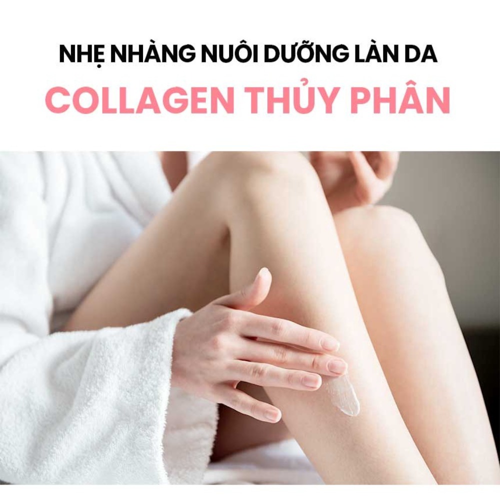 Kem Body Dưỡng Trắng Da Chống Nắng Nâng Tone Tức Thì WHISIS Premium Collagen Whitening Body Lotion 200ml SPF50+ PA++++