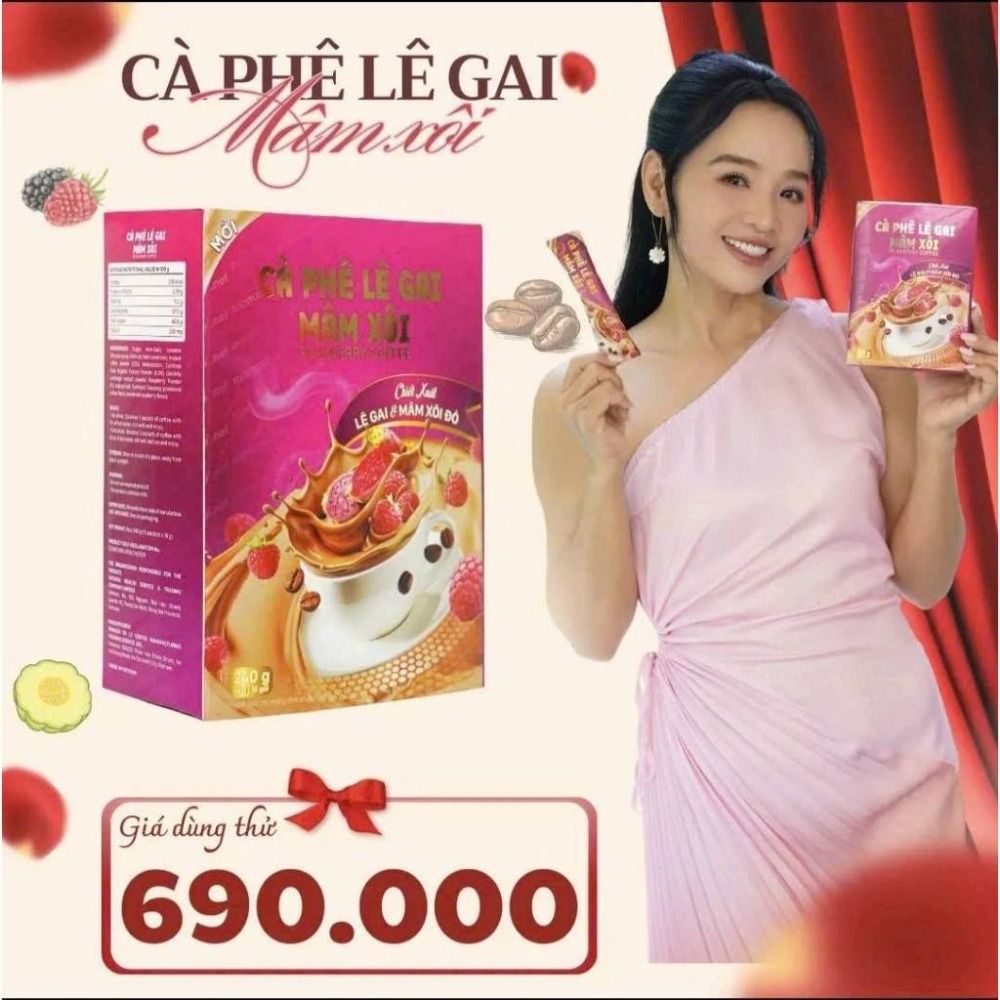 Cà Phê Bứa Mâm Xôi Đen Cà Phê Lê Gâi Mâm Xôi Đỏ Hộp 15 Gói Cafe mâm xôi mới