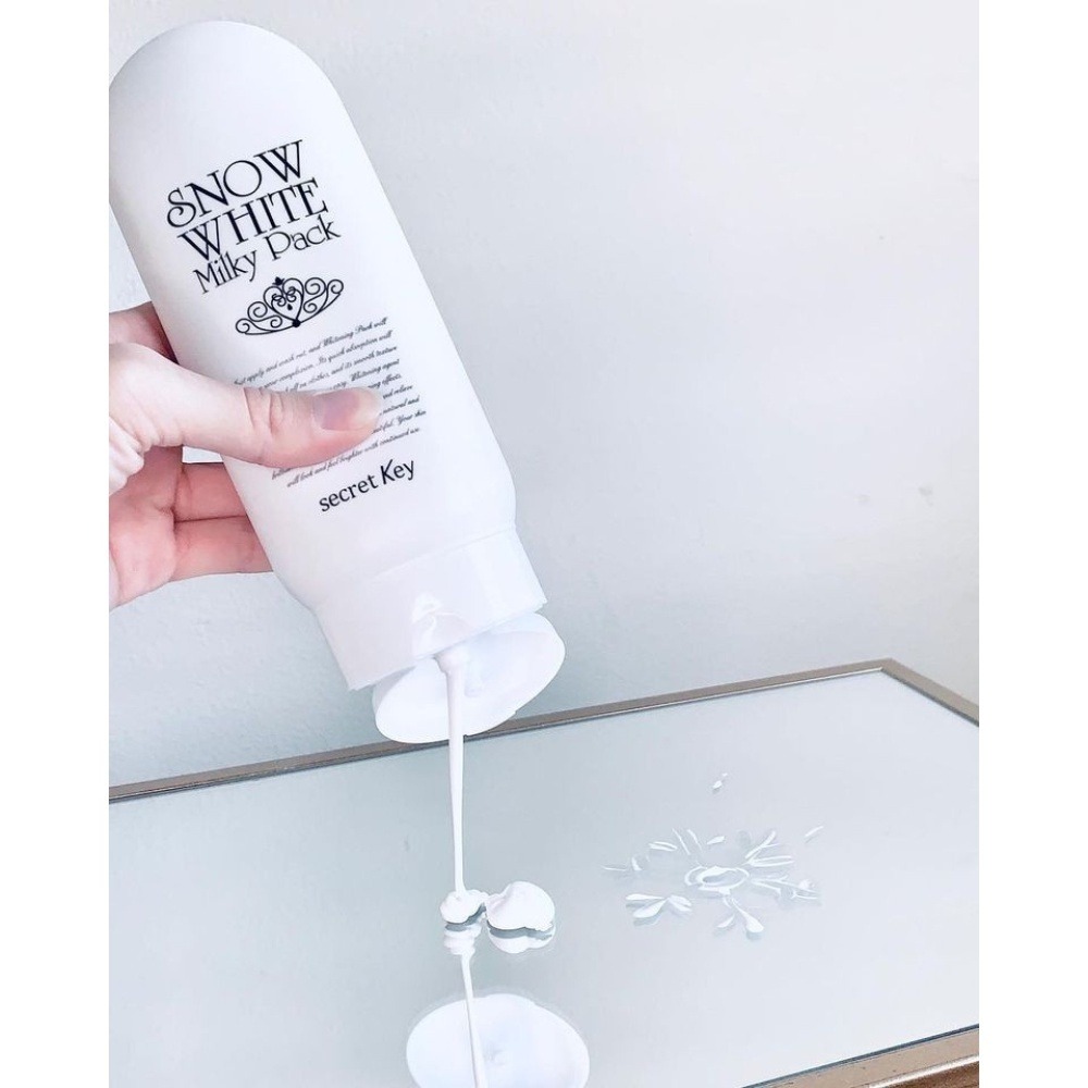 Kem Ủ Trắng SECRET KEY SNOW WHITE Milky Pack dưỡng da trắng mịn 200g chính hãng