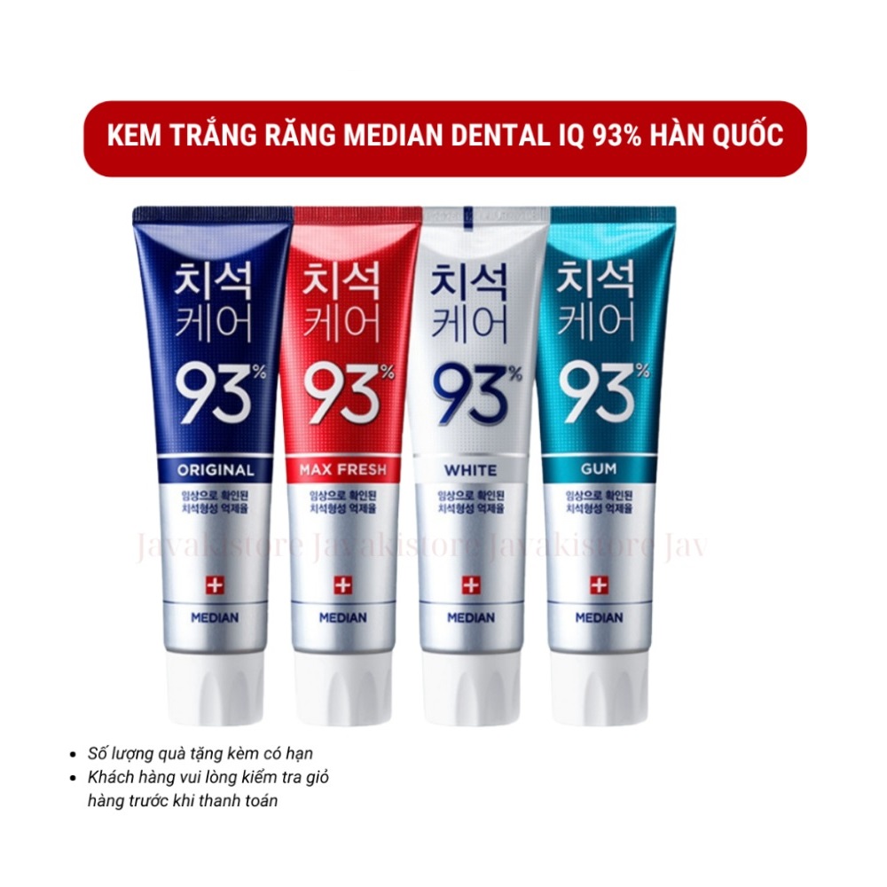 Kem đánh răng Median 93% 120g chính hãng