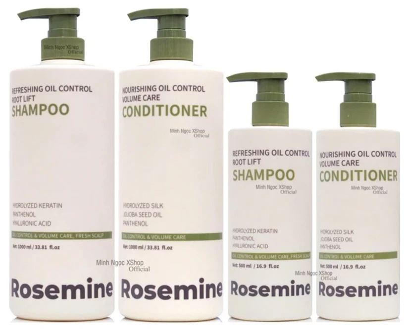 Bộ Dầu gội xả Rosemine Repair phục hồi làm phồng tóc ngăn ngừa tóc gãy rụng 500ML - 1000ML