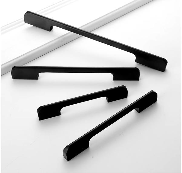 Tay nắm tủ màu đen cao cấp hợp kim nhôm.